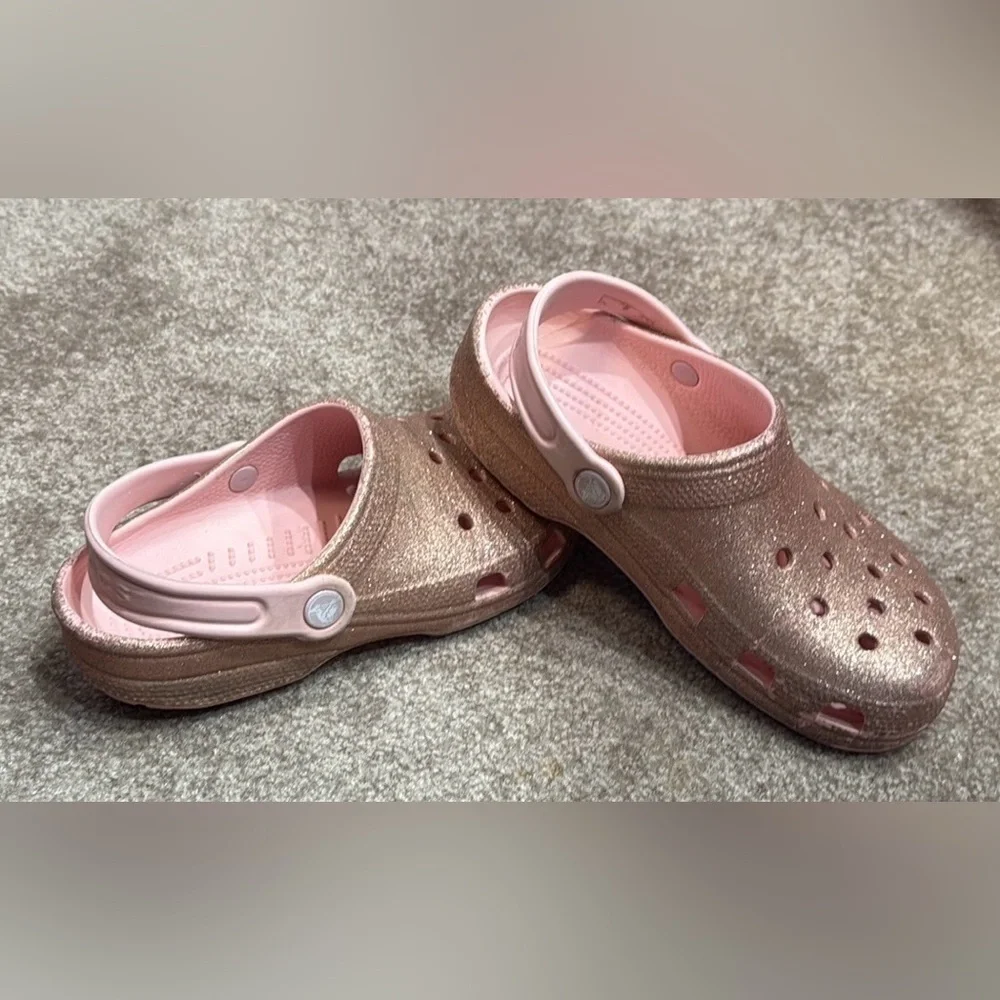 Kids Crocs Classic Glitter Clog